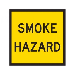 QLD Multi Message 600 x 600mm Class 1 Reflective - Smoke Hazard