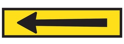 QLD Multi Message 1200 x 300mm Class 1 Reflective - Left Arrow Symbol