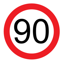 Victoria Multi Message Sign 600 x 600mm Class 1 Reflective - 90km