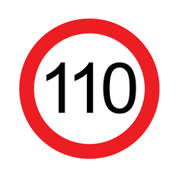 Victoria Multi Message Sign 600 x 600mm Class 1 Reflective - 110km